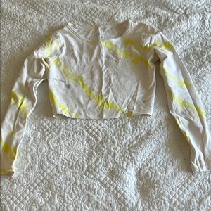 Lululemon Tie-Dye Long Sleeve Crop Top